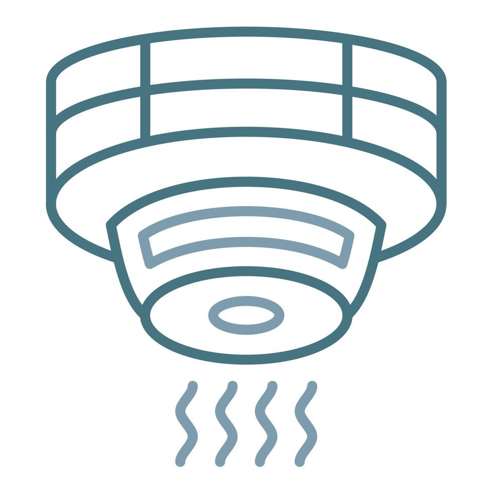 Smoke Detector Line Two Color Icon vector