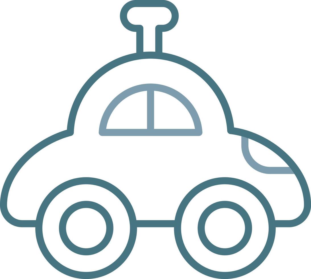 Car Line Two Color Icon vector