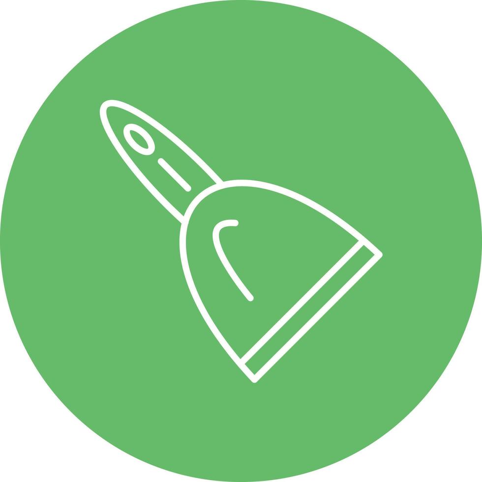 Scraper Tool Line Circle Background Icon vector