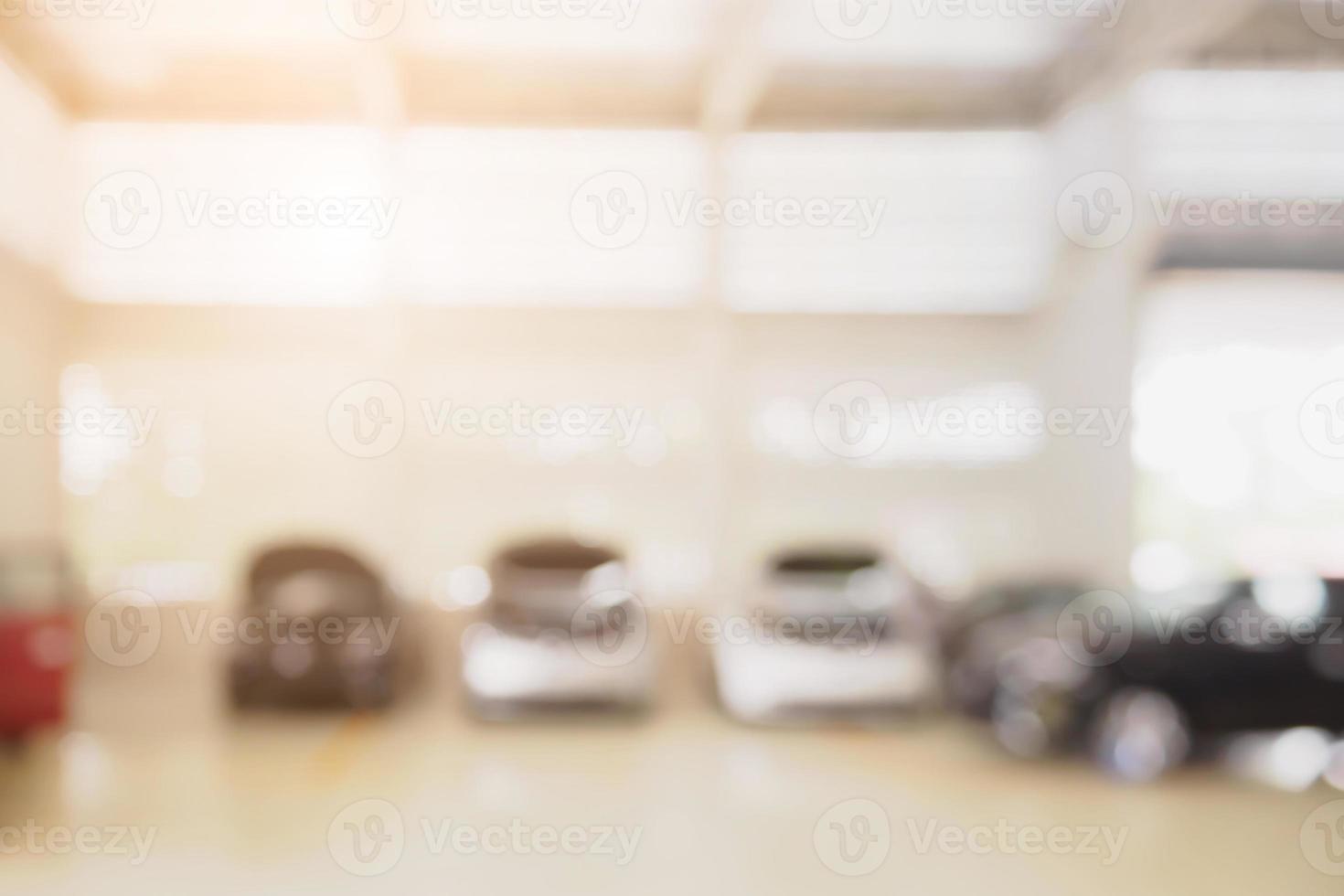 car service centre blur background photo