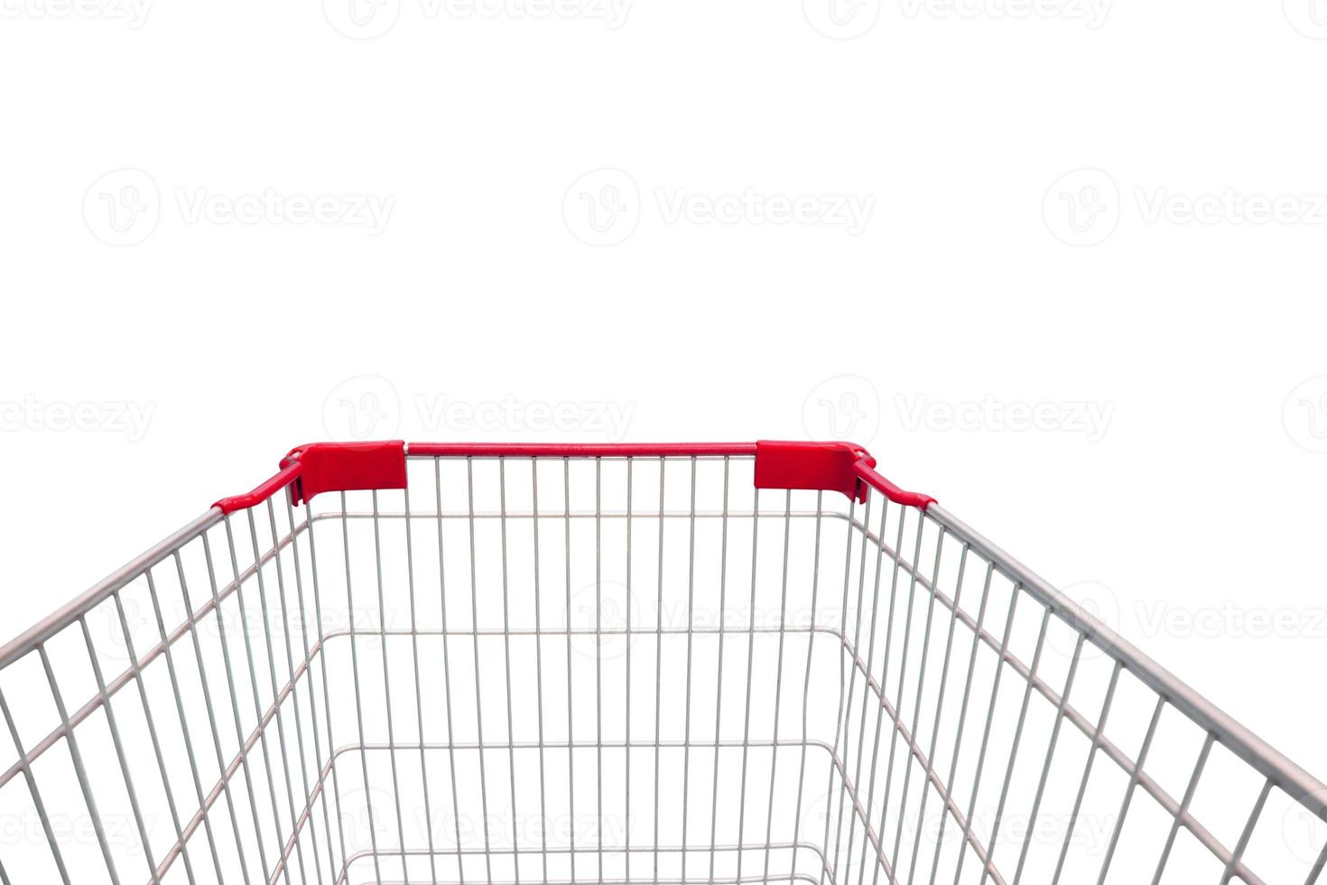 shopping cart isolated on white background photo