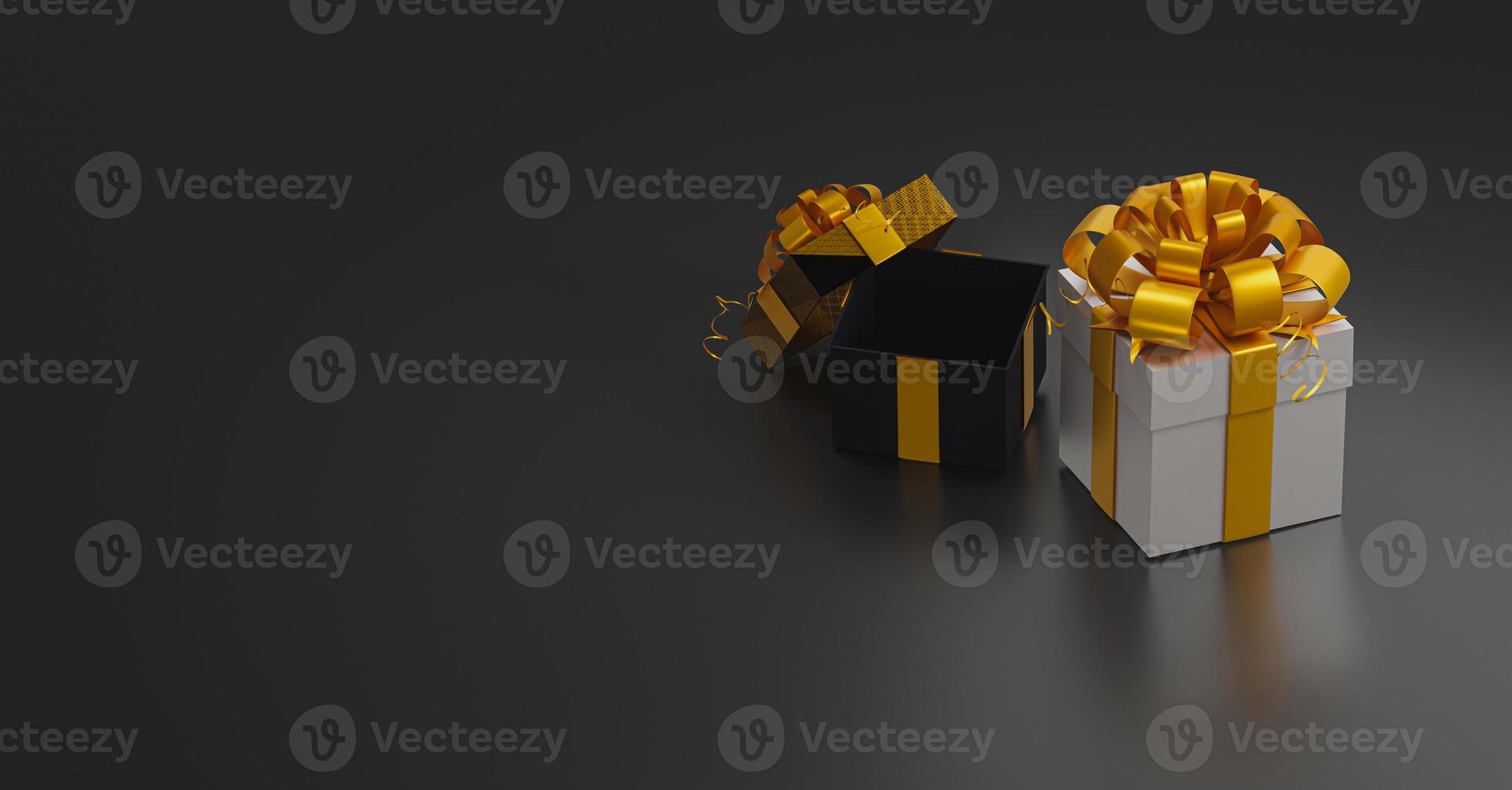 Gift box for Black Friday concept photo