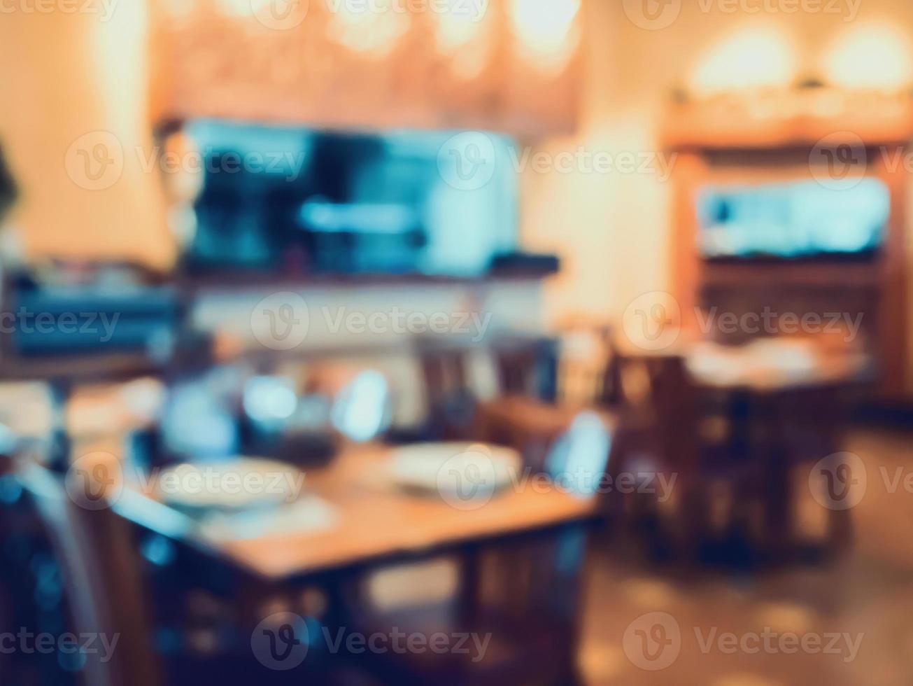 coffee shop cafe restaurant blur background photo