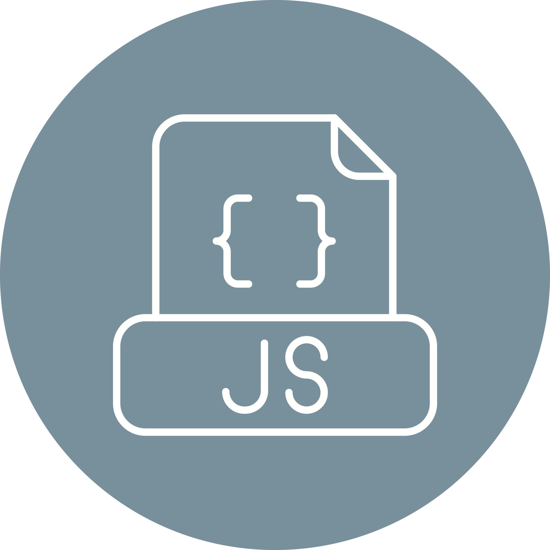 Javascript File Line Circle Background Icon 8907150 Vector Art at Vecteezy