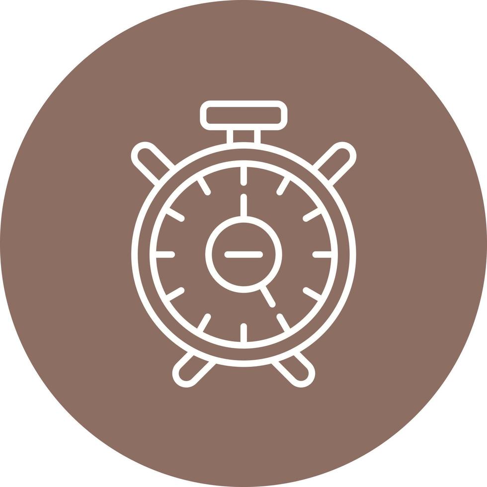 Remove Alarm Line Circle Background Icon vector