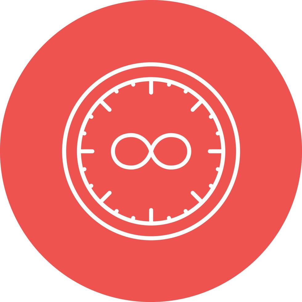 Time Loop Line Circle Background Icon vector