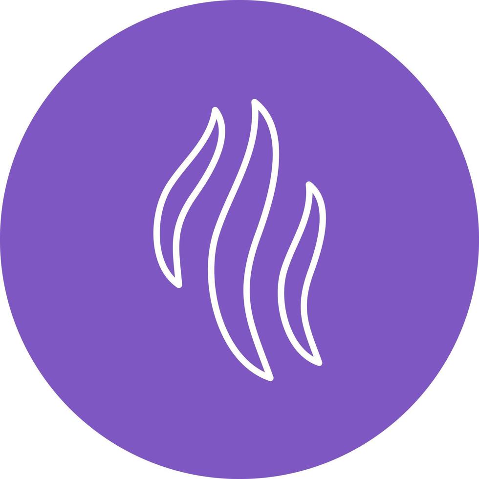 Aroma Line Circle Background Icon vector