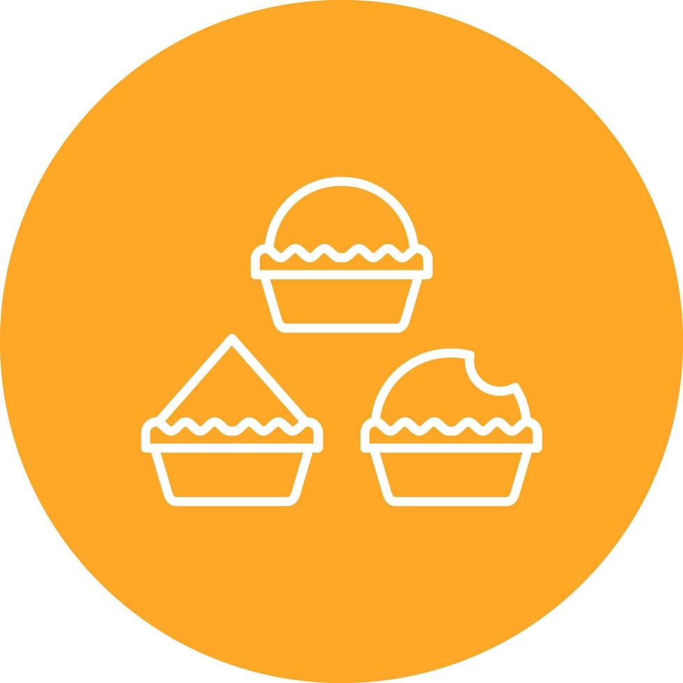 Spices Line Circle Background Icon vector
