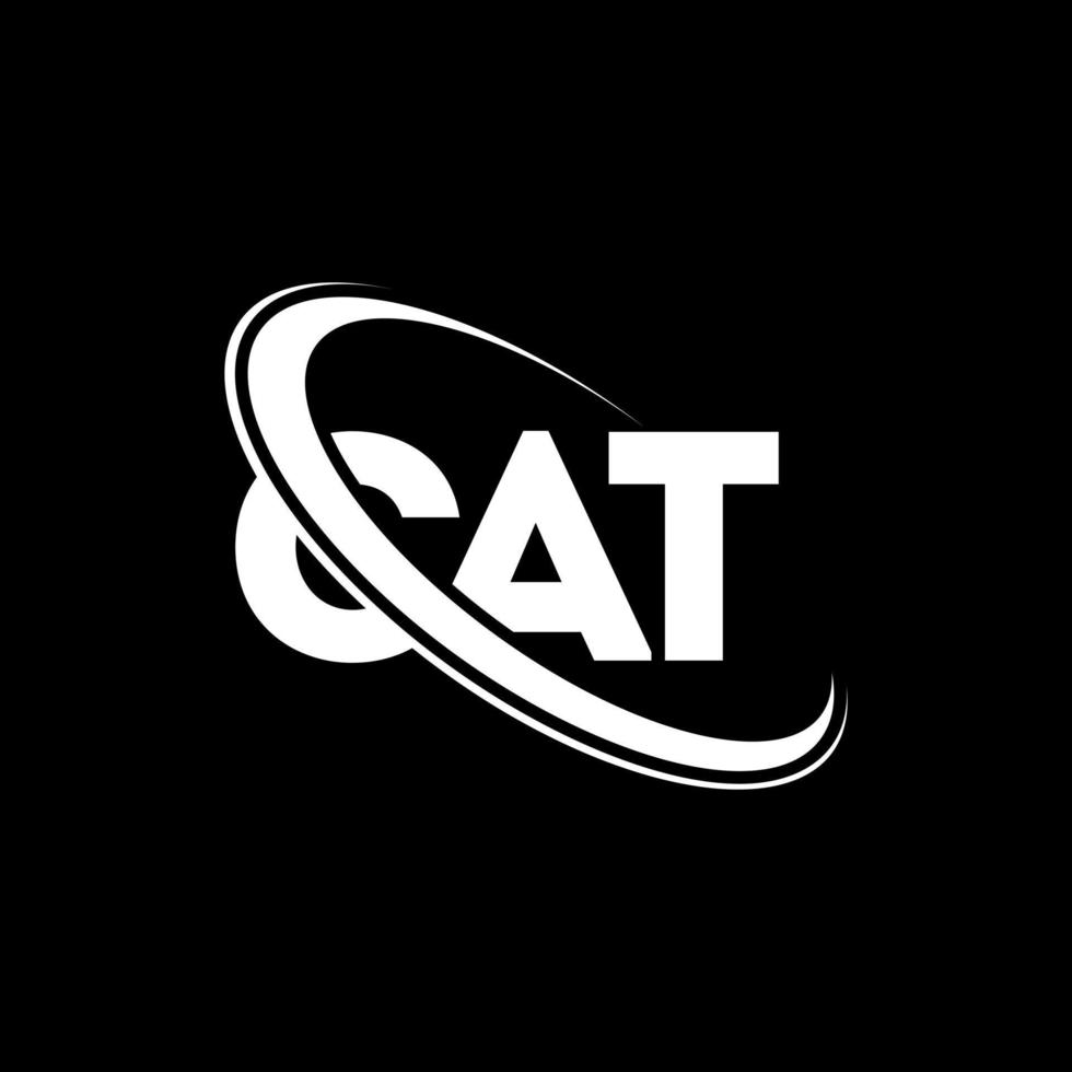 logotipo de gato. carta de gato diseño de logotipo de letra de gato. logotipo de gato de iniciales vinculado con círculo y logotipo de monograma en mayúsculas. tipografía cat para tecnología, negocios y marca inmobiliaria. vector