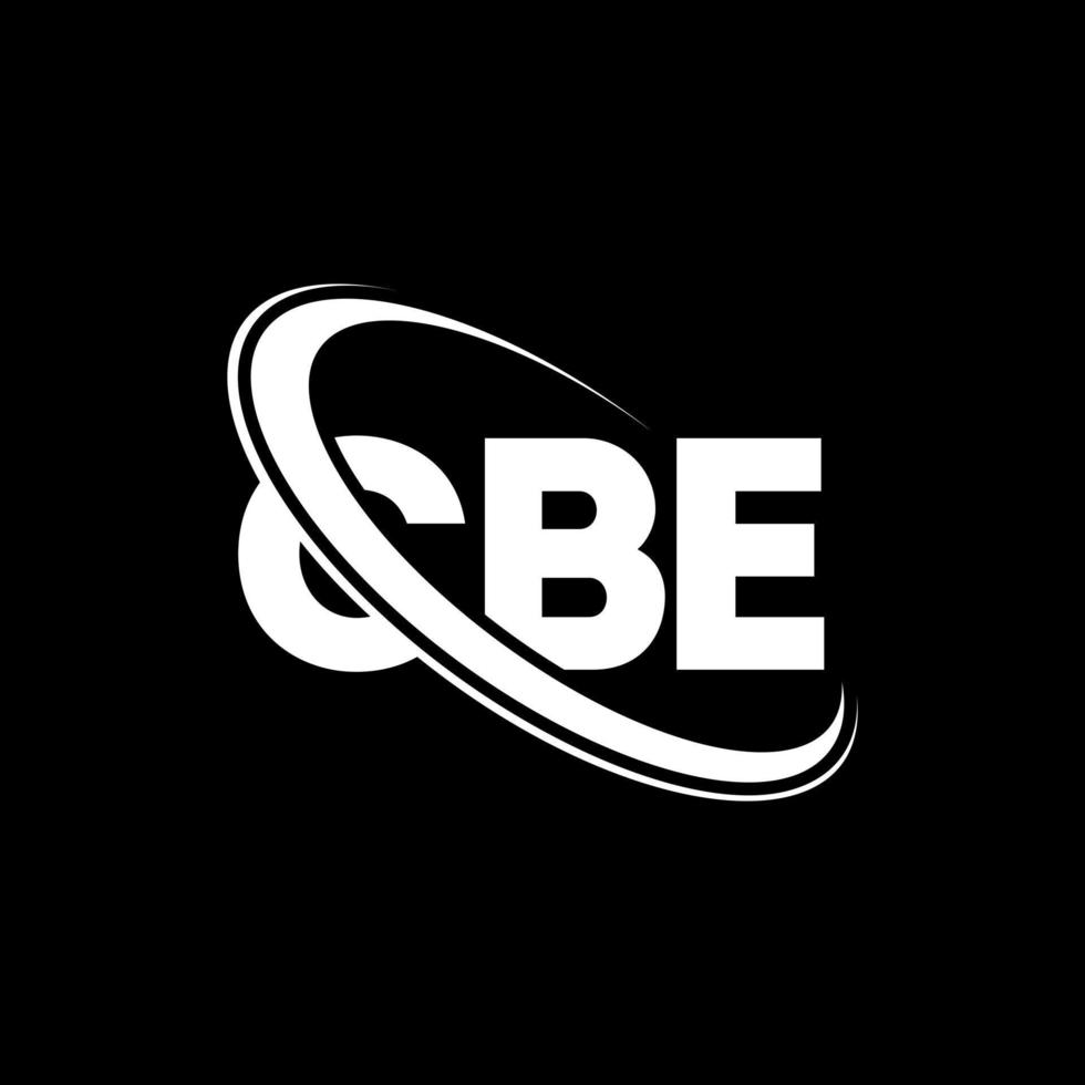 logotipo de cb. carta cbe. diseño del logotipo de la letra cbe. logotipo de las iniciales cbe vinculado con el círculo y el logotipo del monograma en mayúsculas. tipografía cbe para tecnología, negocios y marca inmobiliaria. vector