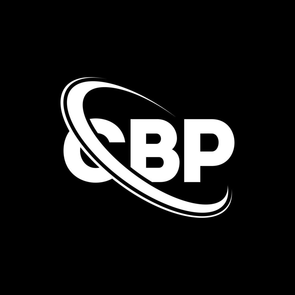 logotipo de cbp. carta cbp. diseño del logotipo de la letra cbp. logotipo de las iniciales cbp vinculado con el círculo y el logotipo del monograma en mayúsculas. tipografía cbp para tecnología, negocios y marca inmobiliaria. vector
