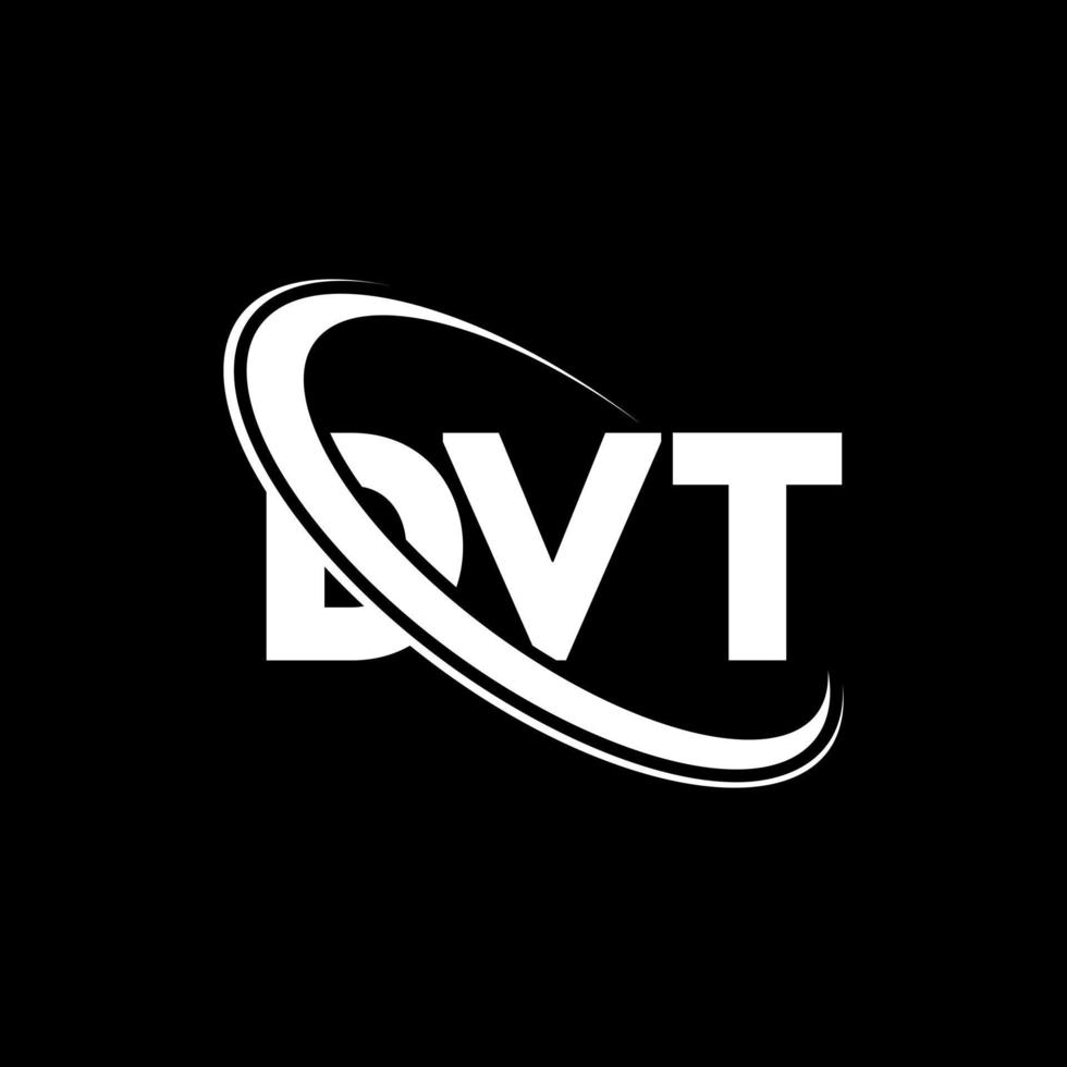 logotipo de dvt. carta dvt. diseño del logotipo de la letra dvt. logotipo de iniciales dvt vinculado con círculo y logotipo de monograma en mayúsculas. tipografía dvt para tecnología, negocios y marca inmobiliaria. vector