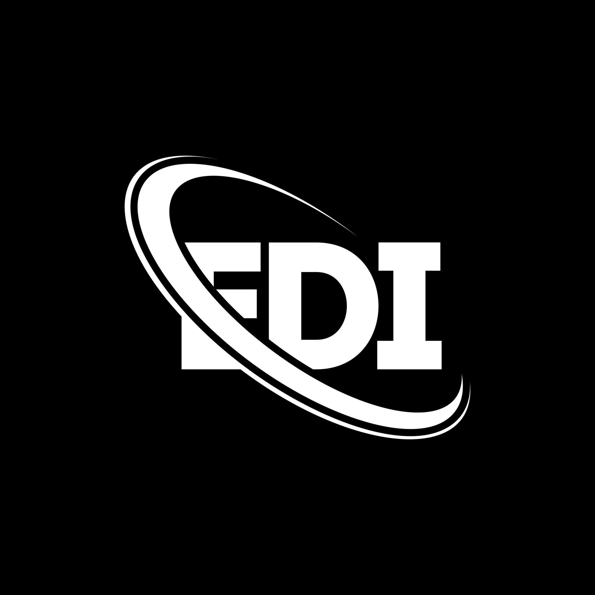 EDI logo. EDI letter. EDI letter logo design. Initials EDI logo linked