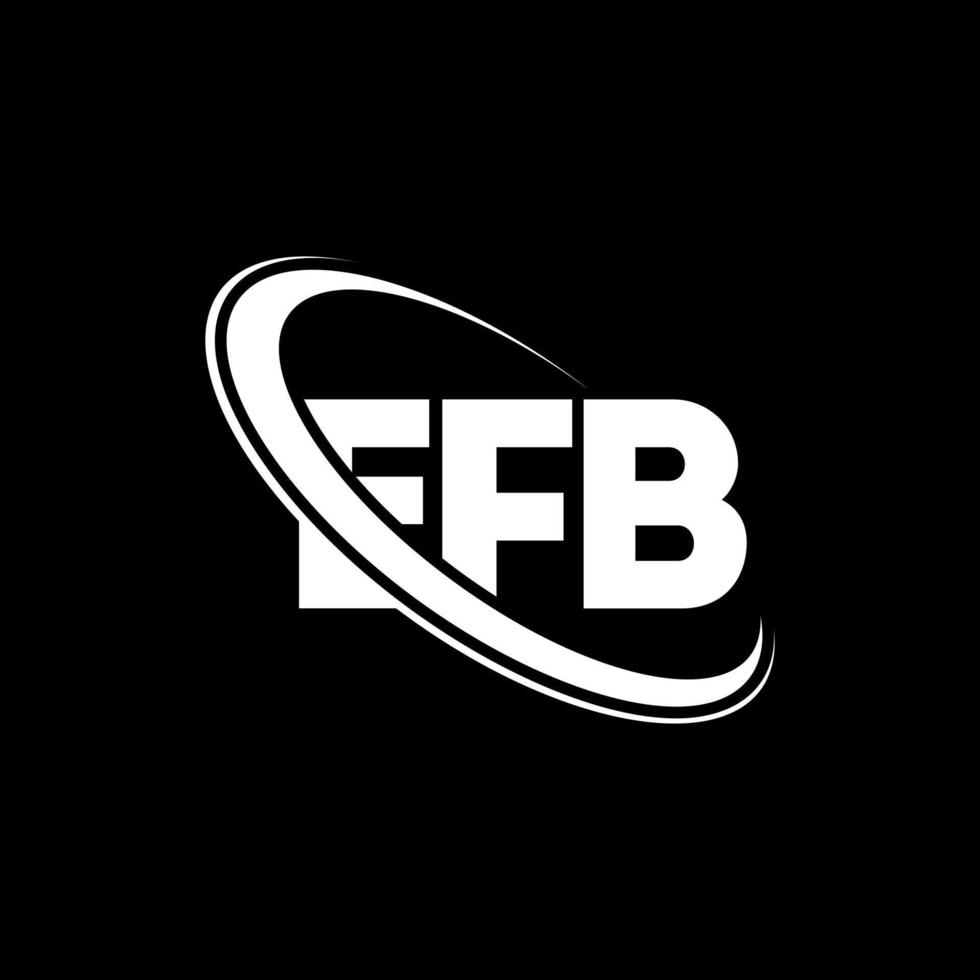 logotipo de la efb. letra ebb. diseño del logotipo de la letra efb. Logotipo de iniciales efb vinculado con círculo y logotipo de monograma en mayúsculas. tipografía efb para tecnología, negocios y marca inmobiliaria. vector