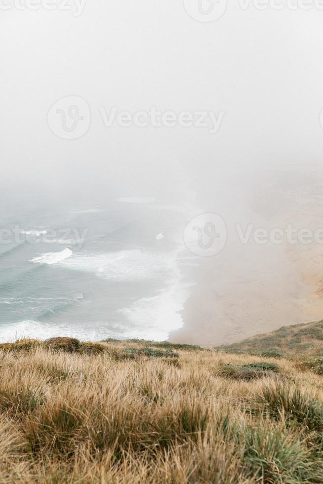 Foggy ocean view photo
