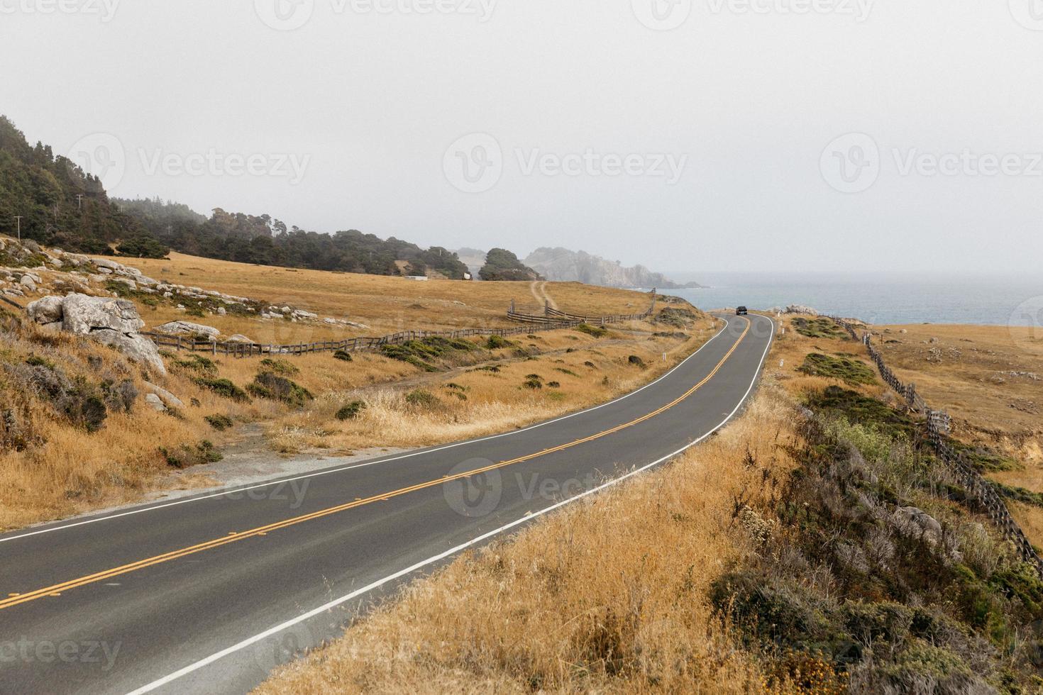 Road on the coast photo