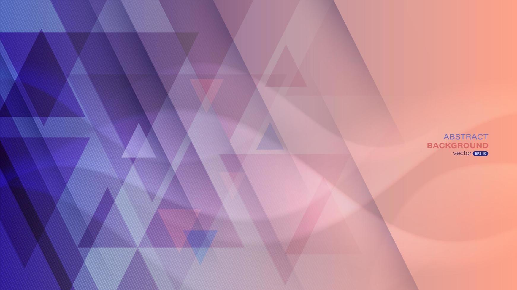 Colorful Triangle shape geometric abstract background vector