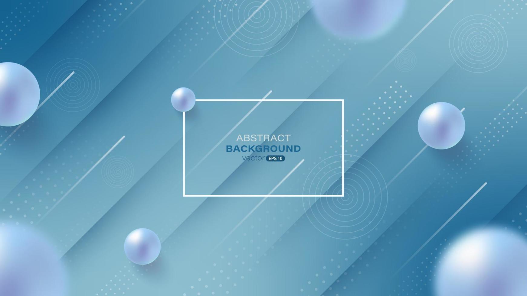 Blue gradient background with abstract geometric shape vector