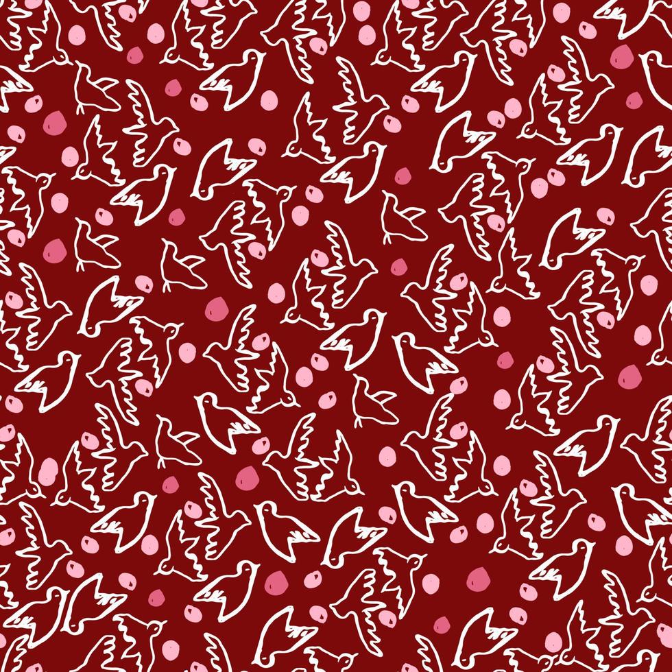 Happy Valentines Day seamless pattern. Vector illustration.