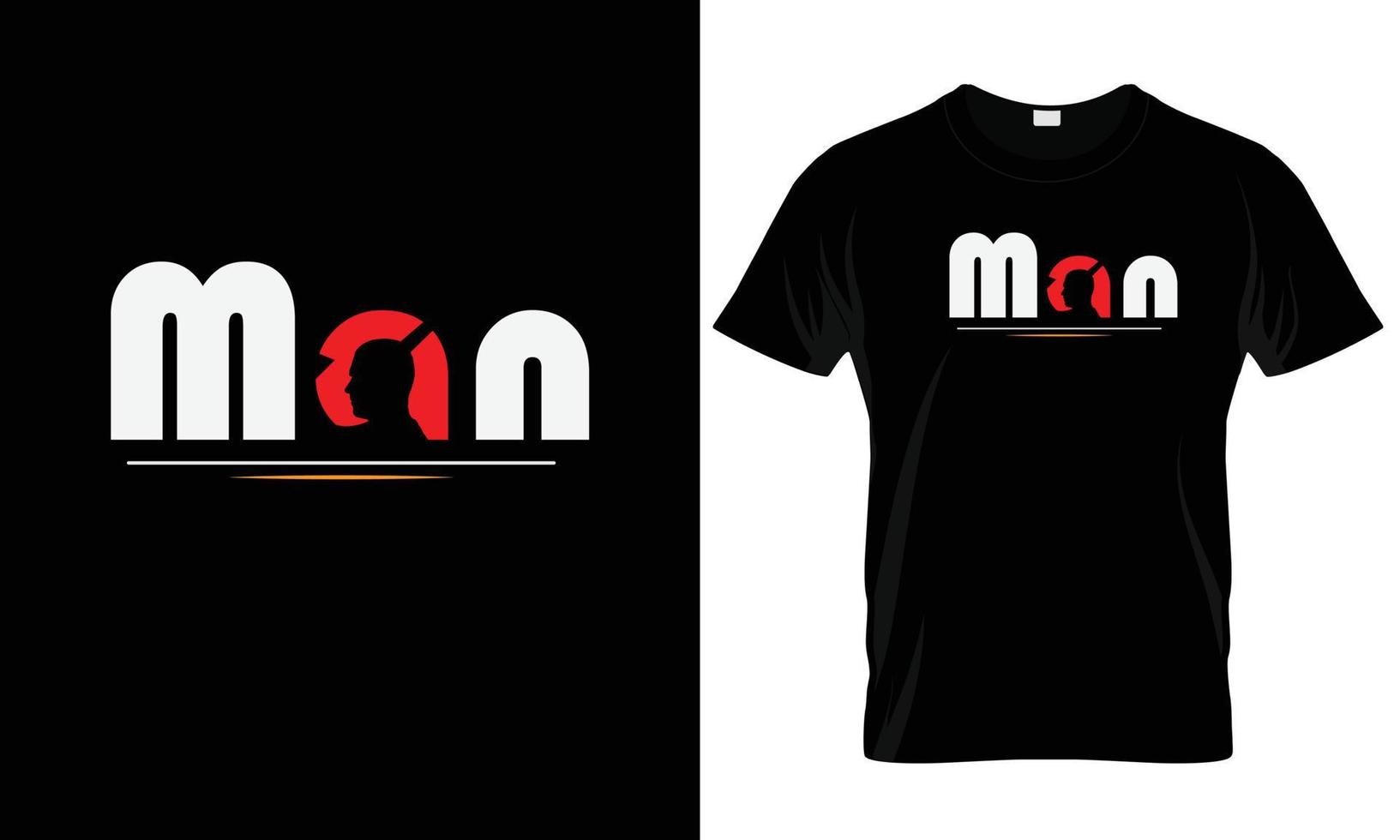 Men's black t-shirt with short sleeve Front view. Vector template.