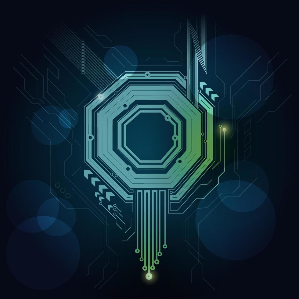 futuristic green background vector