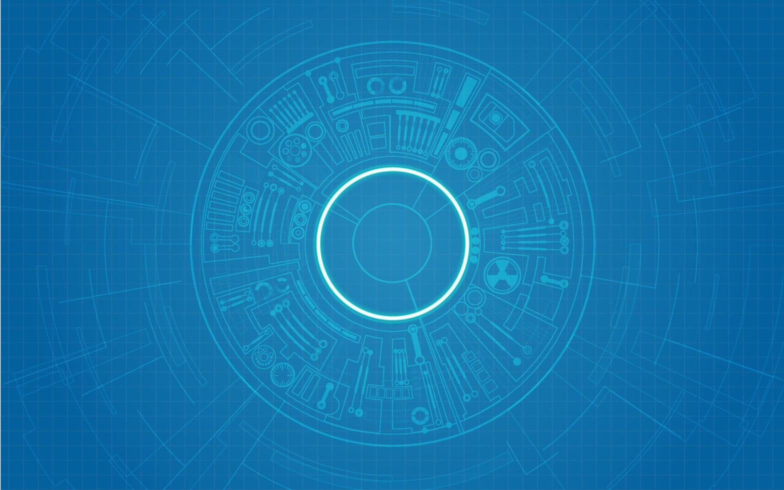 circle blue light vector