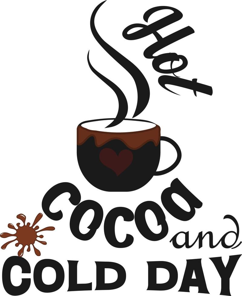 Hot Cocoa and Cold Day vector