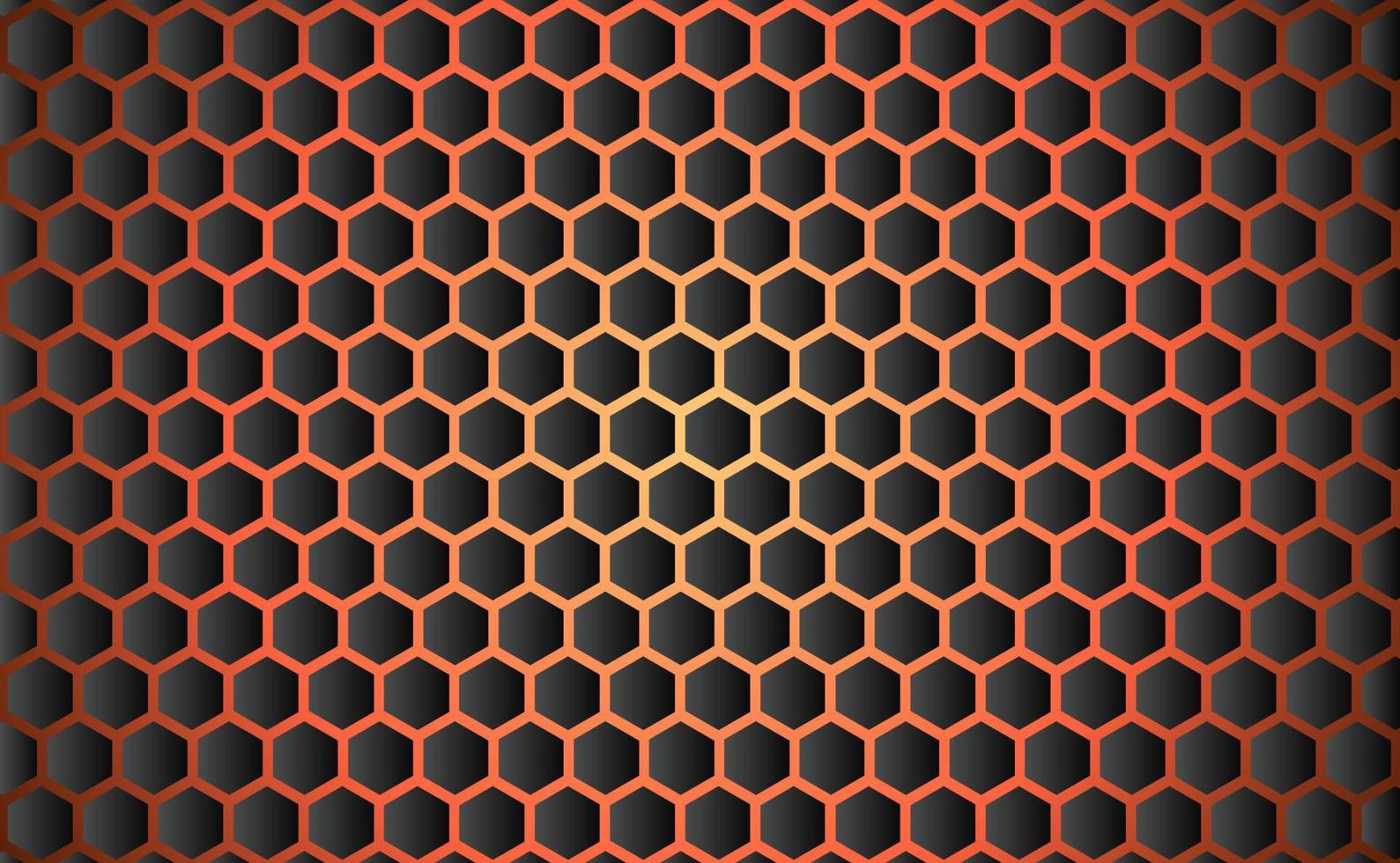 Hexagonal geometric abstract metal background with light. ilustrasi vektor vector