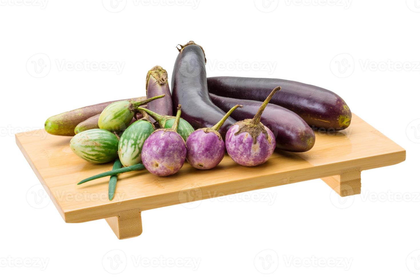 Asian egg-plant assortie photo