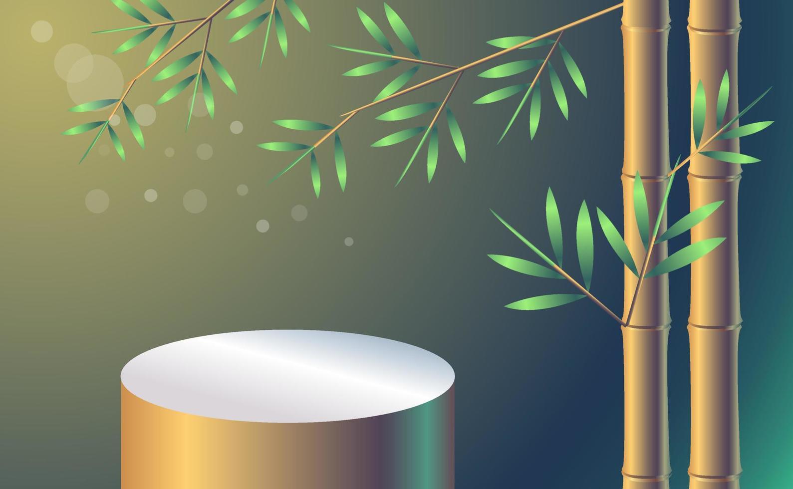 Display for Products. bamboo background vector