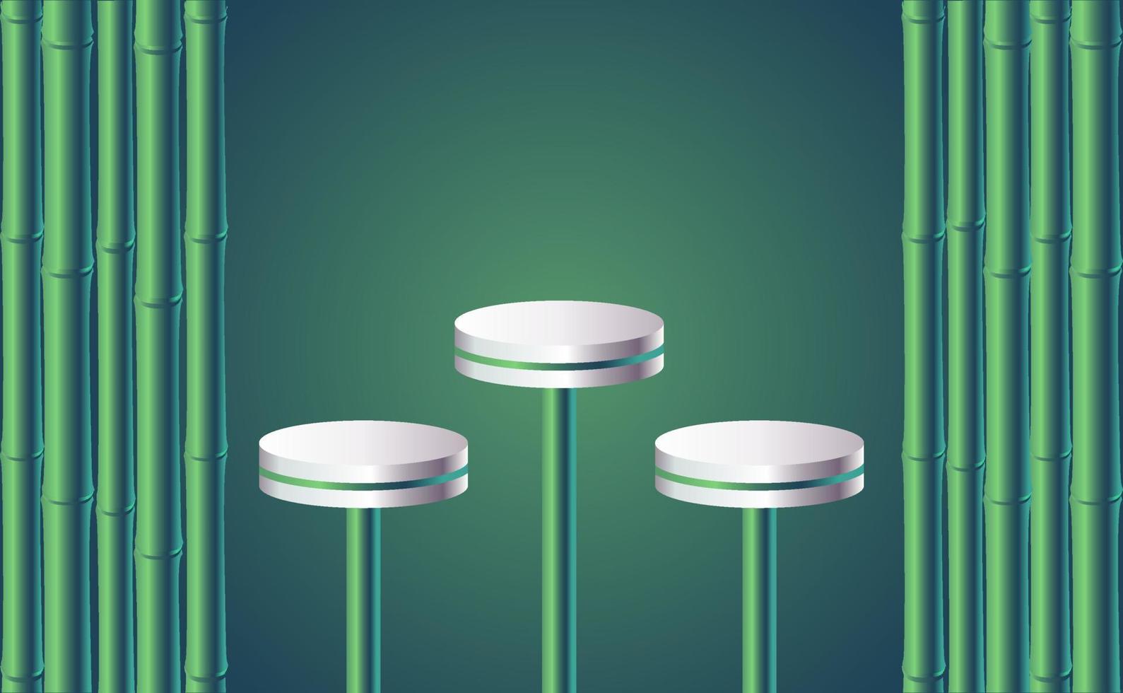 Display for Products. bamboo background vector