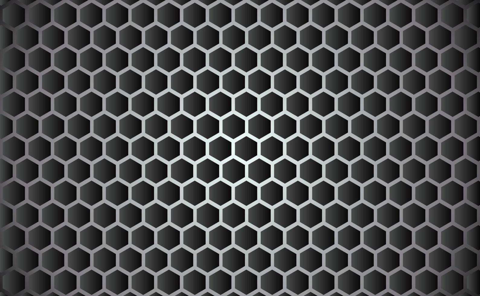 Hexagonal geometric abstract metal background with light. ilustrasi vektor vector