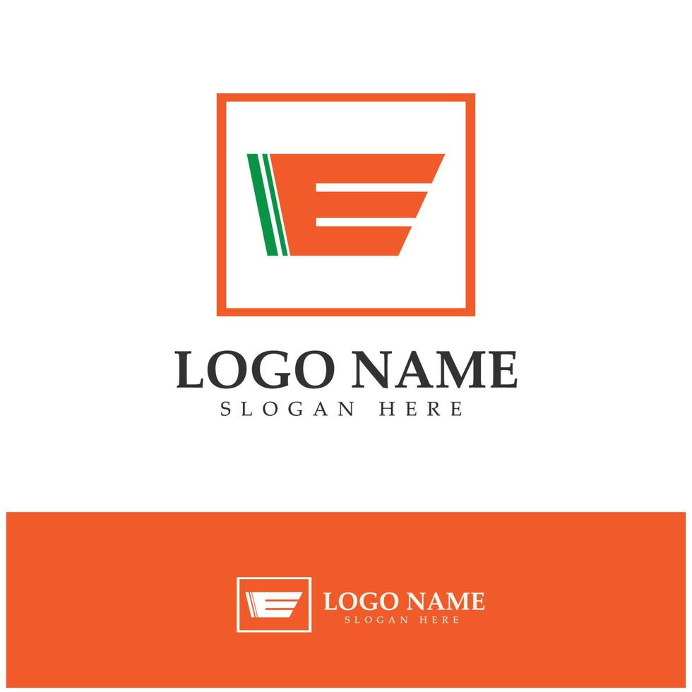 e-commerce logo and online shop logo design with modern concept vector