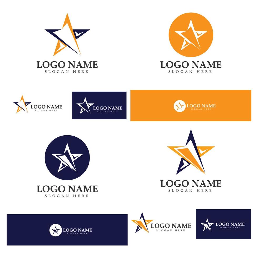 Star icon Template logo vector
