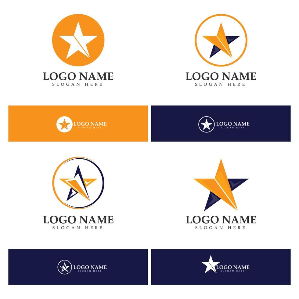 Star icon Template logo vector