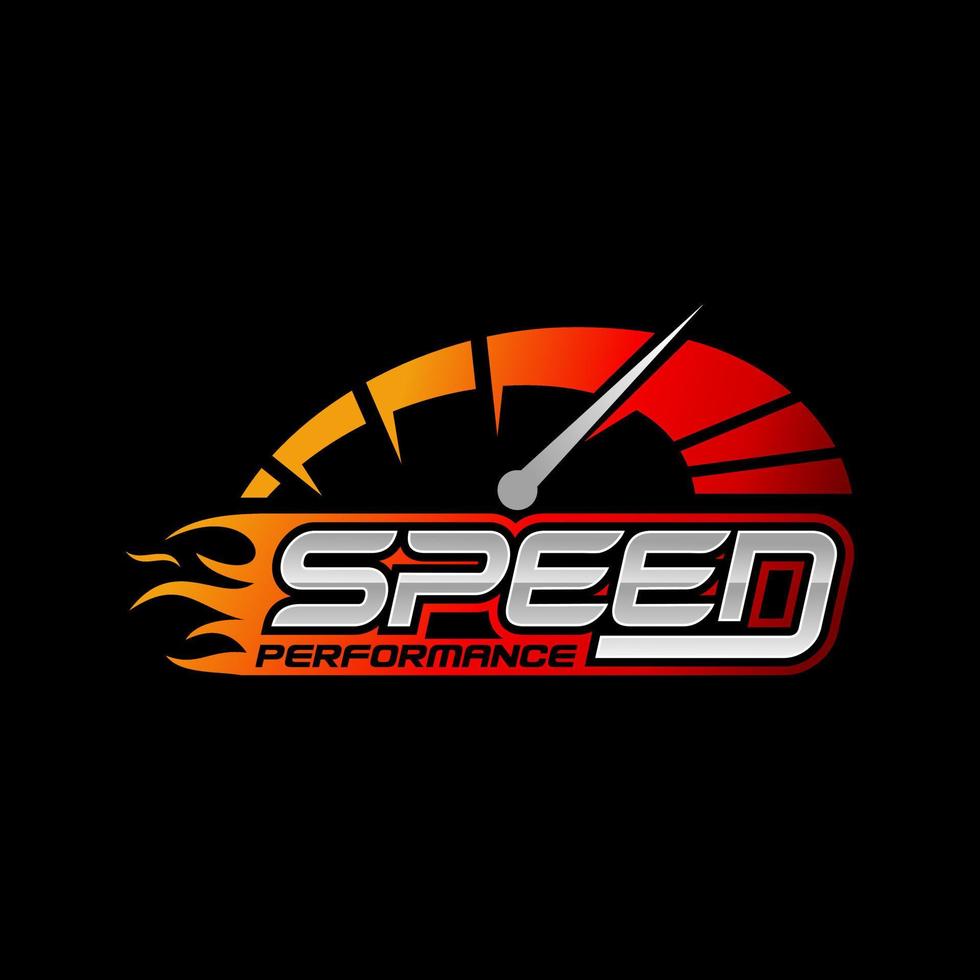 Speed Logo Design Vector illustration