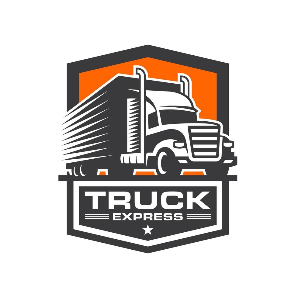 Truck Transportation Logo Vector Template