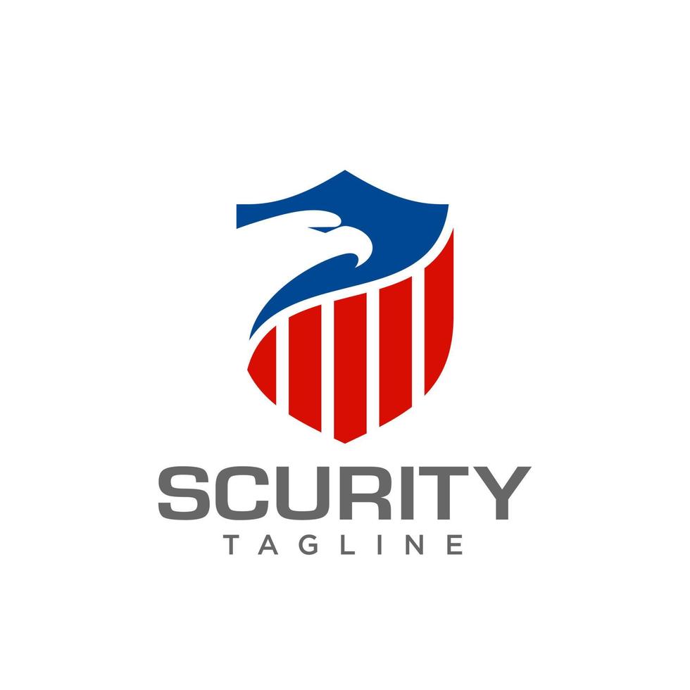 plantilla de vector de logotipo de escudo de seguridad