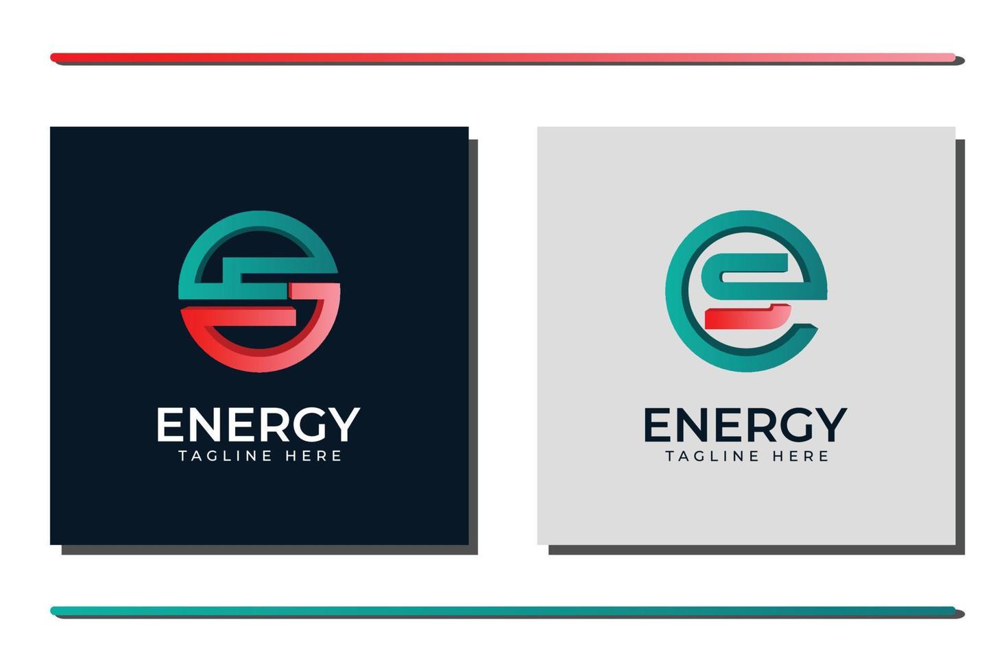 Creative letter E logo vector template