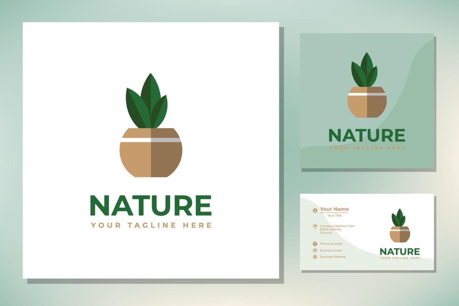 Flower plant with leaves in pot gardening concept vector