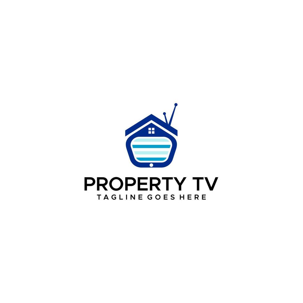 Home property tv show logo design vector