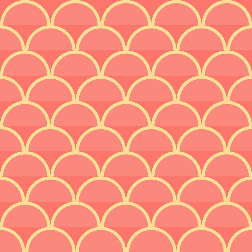 Illustrator vector of colorful seamless fish scale, abstract wave background