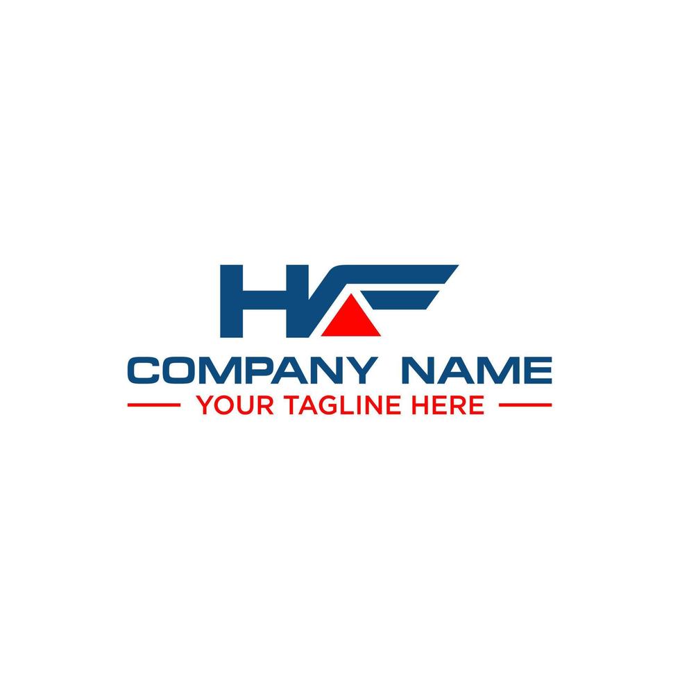 HAF Initial Modern Logo Design vector