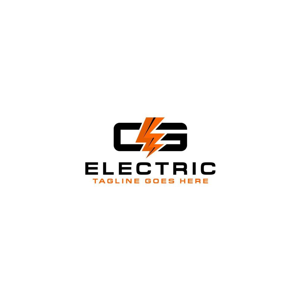 CEG Initial with E Flash Electric Logo Energy Company vector