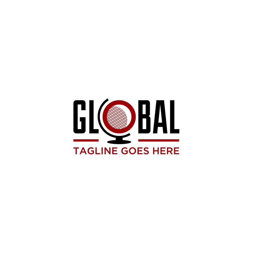 Abstract World Globe Logo.  Usable for Business and Technology Logos. Flat Vector Logo Design Template Element