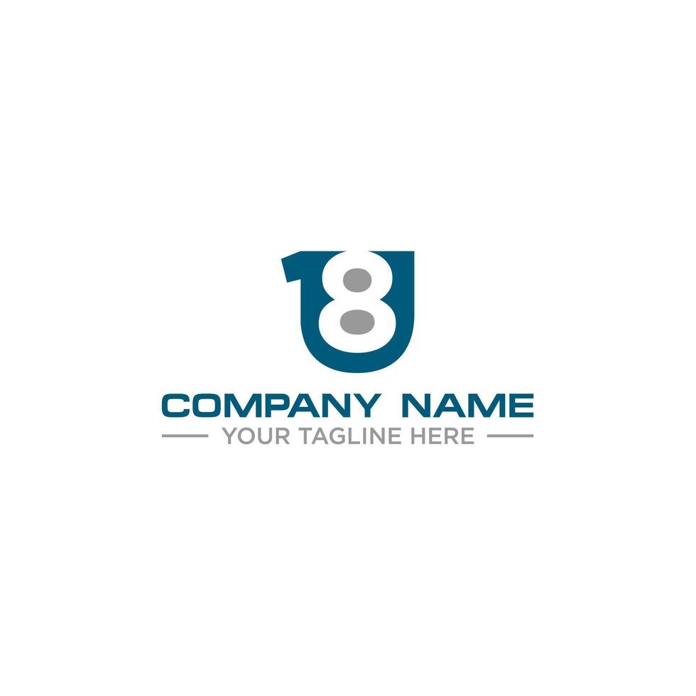 18U Logo Sign Design vector