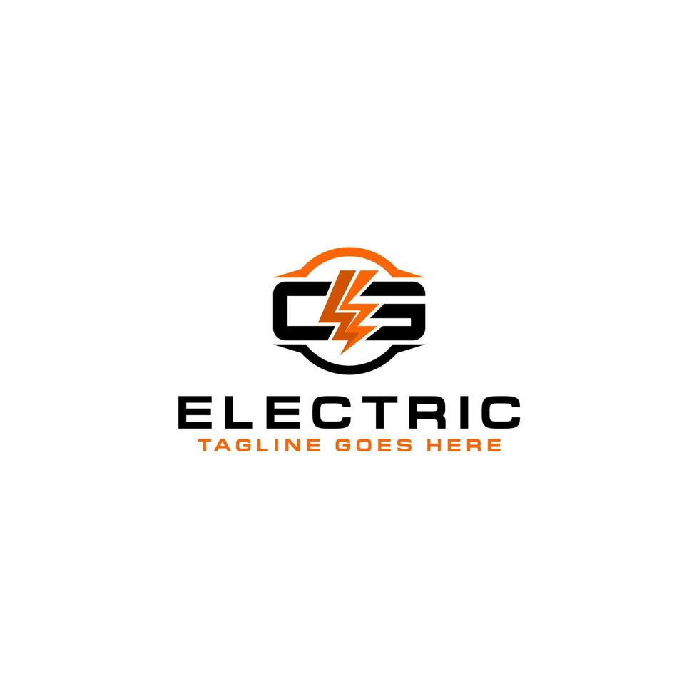 CEG Initial with E Flash Electric Logo Energy Company vector