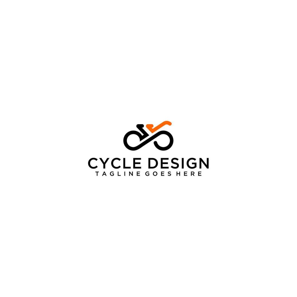 bicycle logo design for your company vector
