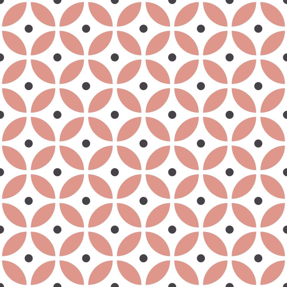 Abstract seamless geometric pattern in scandinavian style. Pastel color vector wallpaper.