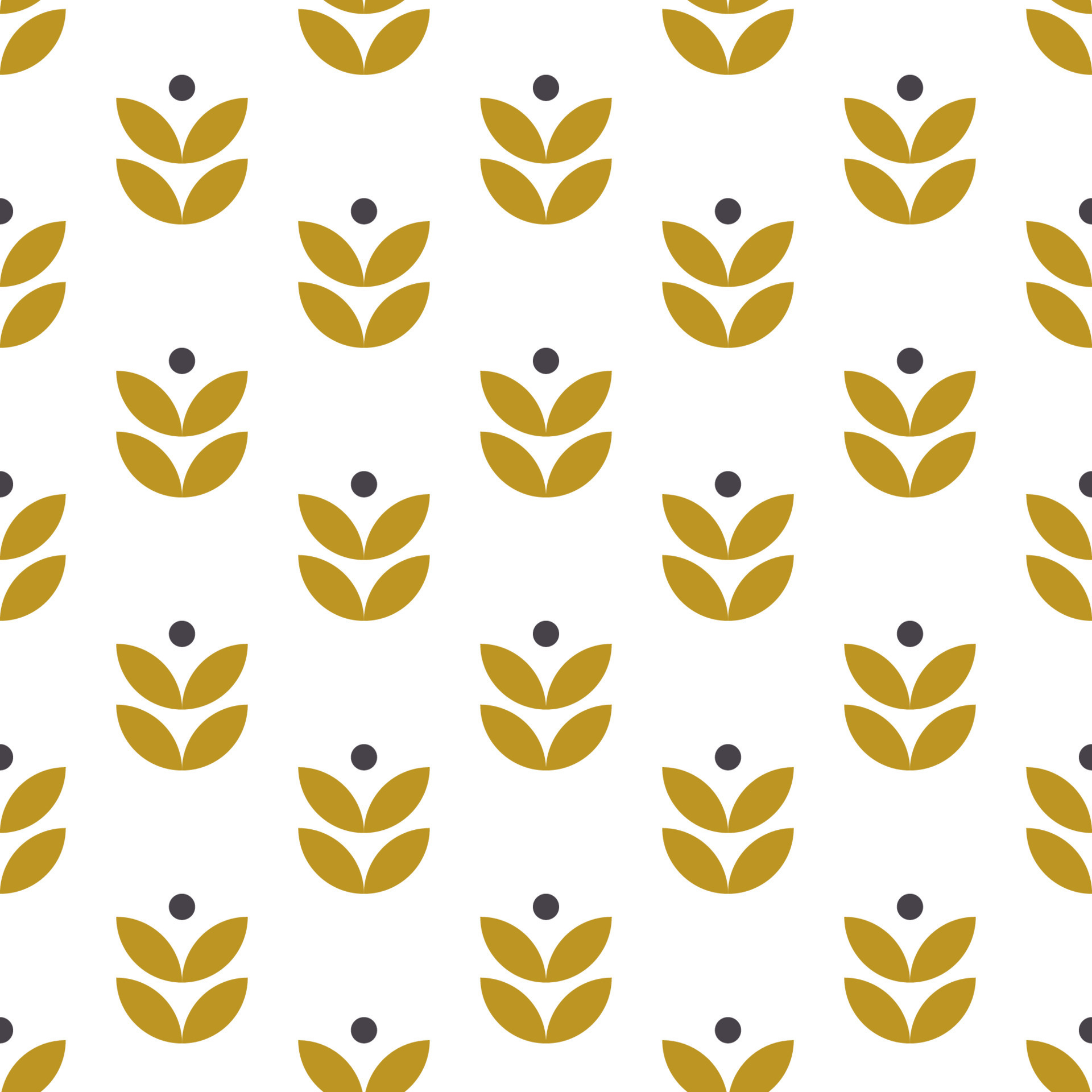 Simple seamless geometric pattern in scandinavian style. Retro floral motif.  Vector wallpaper. 8913787 Vector Art at Vecteezy